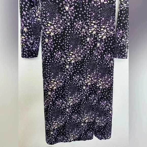 ASOS Missguided Midi Tea Dress Button Detail Ditsy Floral Print - Picture 4 of 8